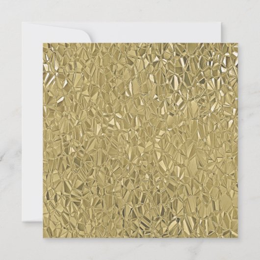 Elegant Gold Texture One Border Monogram Name  ノートカード (裏面)