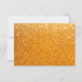 Elegant Gold Thank You Card | Glitter and Pearl サンキューカード (裏面)