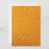 Elegant Gold Thank You Card | Glitter and Pearl 招待状 (裏面)