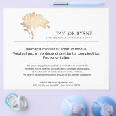 Elegant Gold Tree Logo チラシ (シングル)