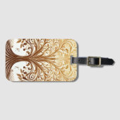 Elegant Gold Tree of Life Celebration Spiritual ラゲッジタグ (正面横)