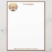 Elegant Gold Tree of Life Spiritual Zen (正面)