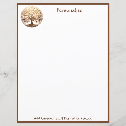 Elegant Gold Tree of Life Spiritual Zen (正面)