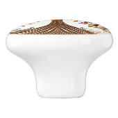 Elegant Gold Tree of Life Spiritual Zen セラミックノブ (側面)