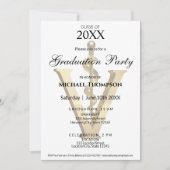 Elegant Gold Veterinary Graduation Party | Photo 招待状 (正面)