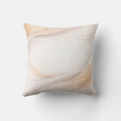 Elegant Gold Wave Abstract Cotton Pillow | Luxury  クッション (裏面)