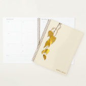 Elegant Golden Birch Leaf Personalized Christmas   プランナー手帳 (ディスプレー)