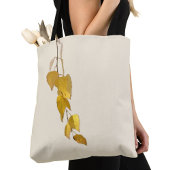 Elegant Golden Birch Leaves Christmas Gift トートバッグ