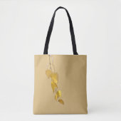 Elegant Golden Birch Leaves Christmas Gift トートバッグ (正面)
