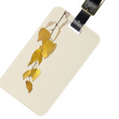 Elegant Golden Birch Leaves Christmas Gift ラゲッジタグ