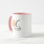 Elegant Golden Chrysanthemum with Blooming Petals マグカップ (正面左)