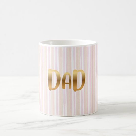 Elegant Golden DAD Mug  コーヒーマグカップ (中央)