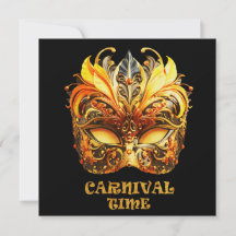 Elegant Golden Feathers Venetian Mask