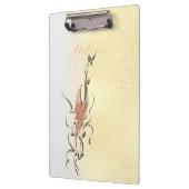 Elegant Golden Floral Vine clipboard  クリップボード (左)