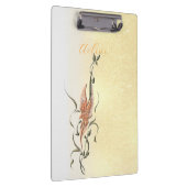 Elegant Golden Floral Vine clipboard  クリップボード (右)