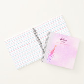 Elegant Golden Floral Vine spiral notebook ノートブック (内部)