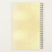 Elegant Golden Floral Vine spiral notebook  ノートブック (裏面)