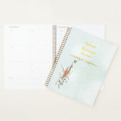 Elegant Golden Floral Vine Spiral Photo Notebook プランナー手帳 (ディスプレー)