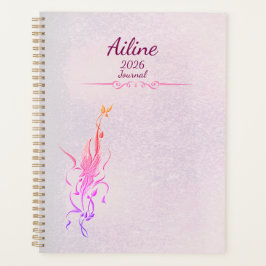 Elegant Golden Floral Vine spiral planner プランナー手帳