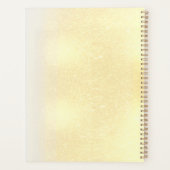 Elegant Golden Floral Vine spiral planner  プランナー手帳 (裏面)