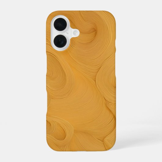 Elegant Golden Flowing Lines Abstract Phone Case iPhone 16ケース (裏面)