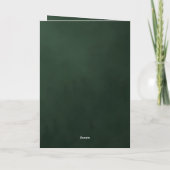 Elegant Golden Four Leaf Clover St. Patricks Day カード (裏面)