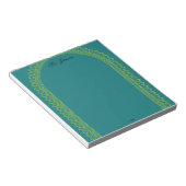 Elegant Golden Frame Teacher Notepad ノートパッド (アングル)