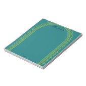 Elegant Golden Frame Teacher Notepad ノートパッド (回転)