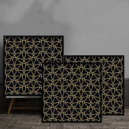 Elegant Golden Interlocking Circles luxury タイル