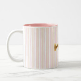 Elegant Golden MUM Mug - Minimalist Mother's Day  ツートーンマグカップ