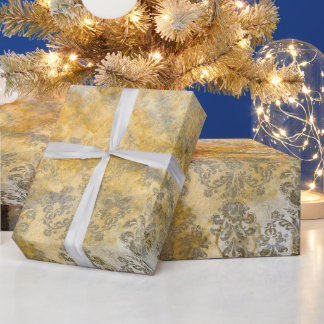 Elegant golden textured design for all projects ラッピングペーパー