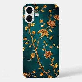 Elegant Golden Vines iPhone Case iPhone 16 Plusケース