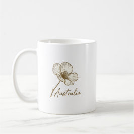 Elegant Golden Wattle Floral Australia Day 2026 コーヒーマグカップ