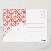 Elegant Goldfoil Festive Ornaments Christmas 箔招待状ポストカード (裏面)