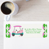 Elegant Golf Cart Ready For Baby Shower ラベル