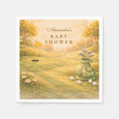 Elegant Golf Club Baby Shower スタンダードカクテルナプキン (正面)