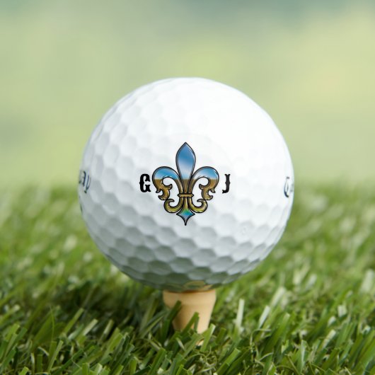 Elegant Golf Fleur De Lis Design ゴルフボール (インサイチュ 木)