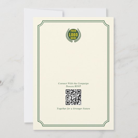 Elegant Golf Tournament Fundraiser 招待状 (裏面)