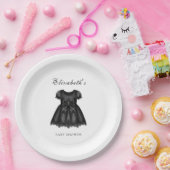 Elegant Gothic Baby Shower ペーパープレート (パーティー)