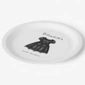 Elegant Gothic Baby Shower ペーパープレート (アングル)