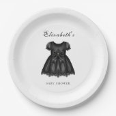 Elegant Gothic Baby Shower ペーパープレート (正面)