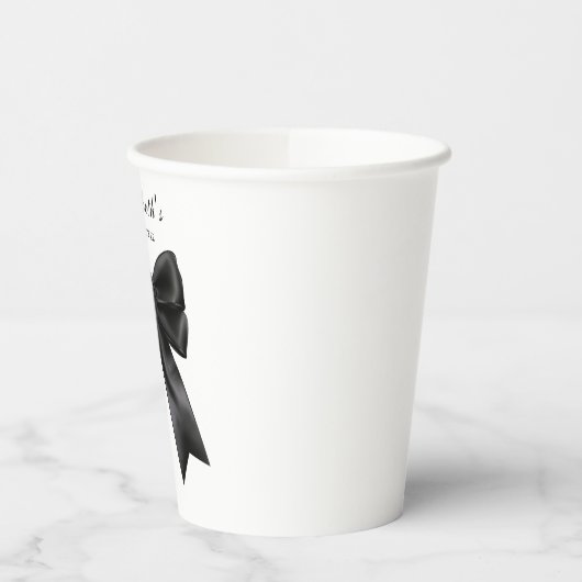 Elegant Gothic Baby Shower  紙コップ (左)