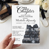 Elegant Gothic Book Themed Bridal Shower  招待状