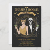 Elegant Gothic Costumes & Cocktails Halloween  招待状 (正面)