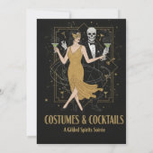 Elegant Gothic Costumes & Cocktails Halloween  招待状 (裏面)