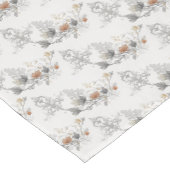 Elegant Gothic Damask Halloween ショートテーブルランナー (コーナー)