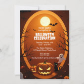 Elegant Gothic Halloween Party Invitation 招待状 (正面)