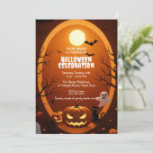 Elegant Gothic Halloween Party Invitation 招待状 (スタンド正面)