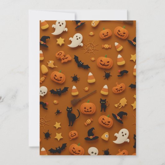 Elegant Gothic Halloween Party Invitation 招待状 (裏面)