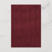 Elegant gothic halloween wedding エンクロージャーカード (裏面)